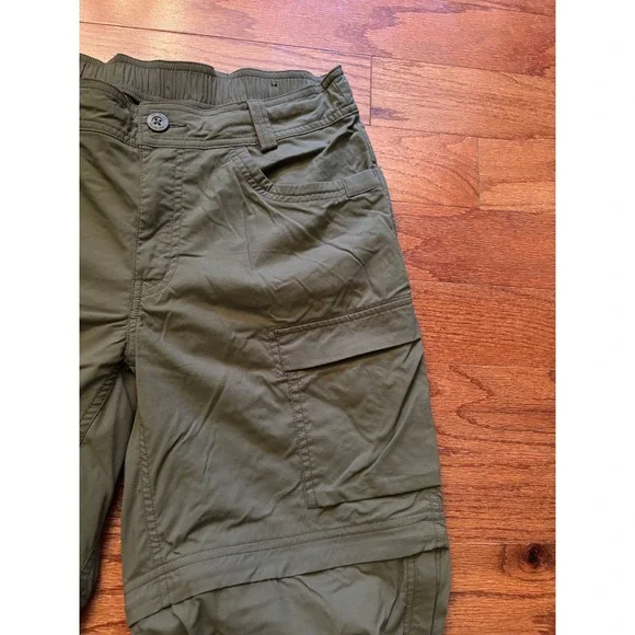 REI Forest Green Convertible Hiking Pants Size 8 - Picture 5 of 14